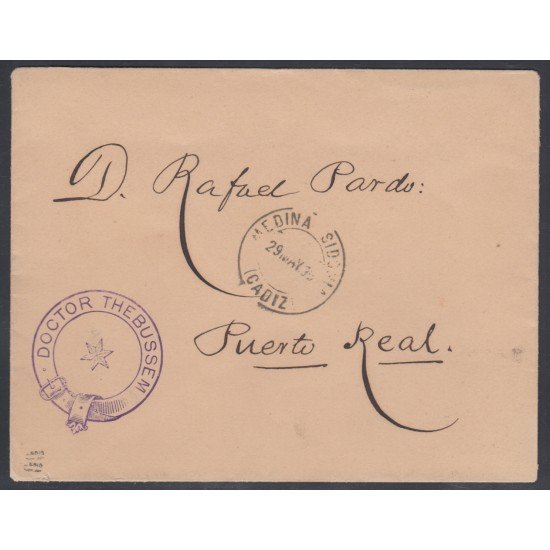 España Spain 6 1890 FQ Dr. Thebussem en Carta España Spain 6 1890 FQ Dr. Thebussem en Carta