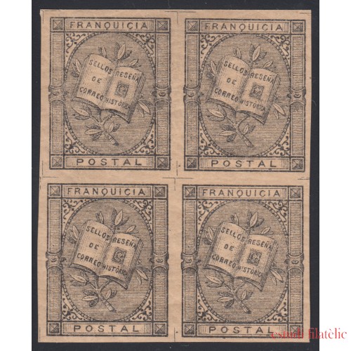 España Spain Franquicias 7 1881 Bl.4 Fernandez Duro Escasa