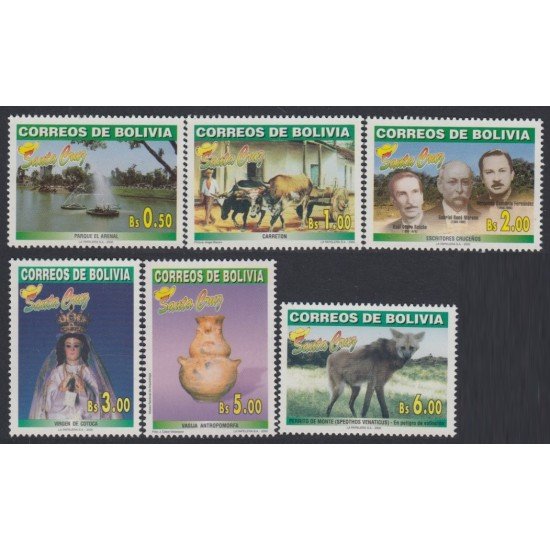 Bolivia 1039/44 2000 50 Región de Santa Cruz MNH Bolivia 1039/44 2000 50 Región de Santa Cruz MNH