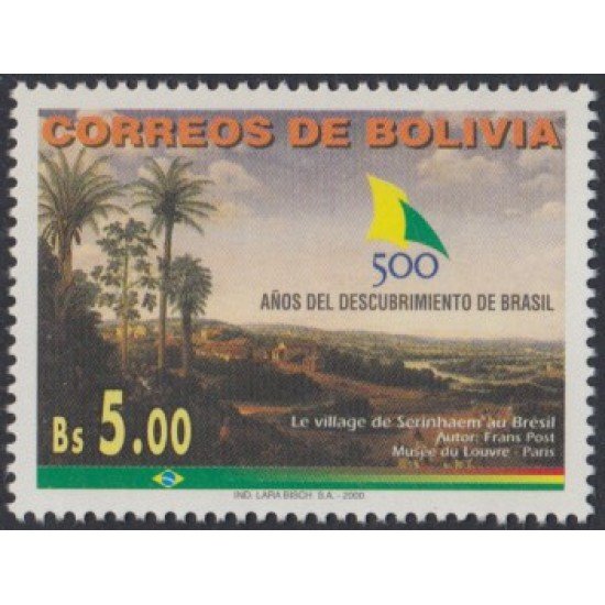 Bolivia 1046 2000 50 Años del descubrimiento de Brasil MNH Bolivia 1046 2000 50 Años del descubrimiento de Brasil MNH