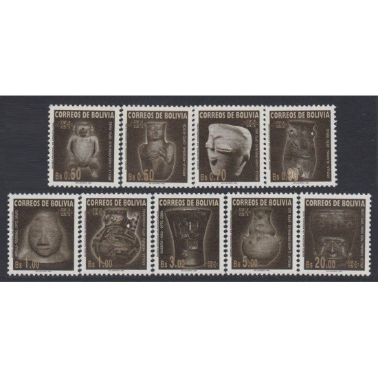 Bolivia 1052/60 2000 Museo Nacional de Arquelogía Cerámica MNH Bolivia 1052/60 2000 Museo Nacional de Arquelogía Cerámica MNH