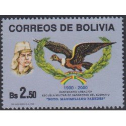 Bolivia 1063 2000 Centenario de creación de la escuela militar de sargentos MNH Bolivia 1063 2000 Centenario de creación de la escuela militar de sargentos MNH