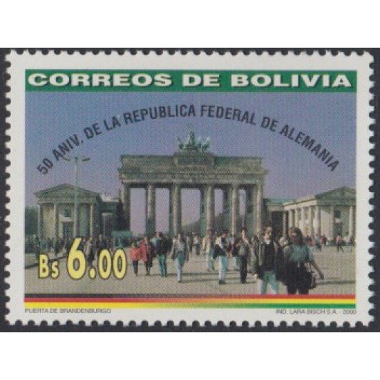 Bolivia 1064 2000 50 Aniversario de la Rep. Fed. Alemania MNH