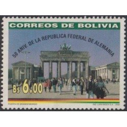 Bolivia 1064 2000 50 Aniversario de la Rep. Fed. Alemania Usado Bolivia 1064 2000 50 Aniversario de la Rep. Fed. Alemania Usado