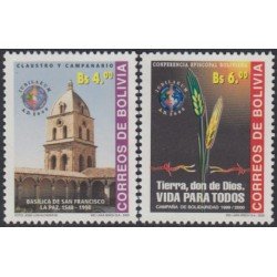 Bolivia 1069AB 2000 Basílica de San Francisco MNH Bolivia 1069AB 2000 Basílica de San Francisco MNH