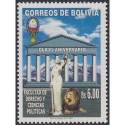 Bolivia 1076 2001 CLXXI Facultad de Derechos y Ciencias Políticas MNH Bolivia 1076 2001 CLXXI Facultad de Derechos y Ciencias Políticas MNH