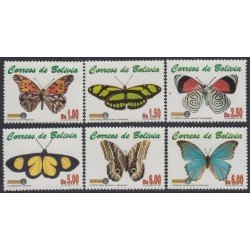 Bolivia 1089/94 2001 Fauna Mariposas Butterflys MNH Bolivia 1089/94 2001 Fauna Mariposas Butterflys MNH