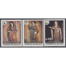 Bolivia 1103/105 2001 Santas María Magdalena Apolonia Teresa de Ávila MNH Bolivia 1103/105 2001 Santas María Magdalena Apolonia Teresa de Ávila MNH