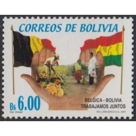 Bolivia 1108 2001 Cooperación con Bélgica MNH