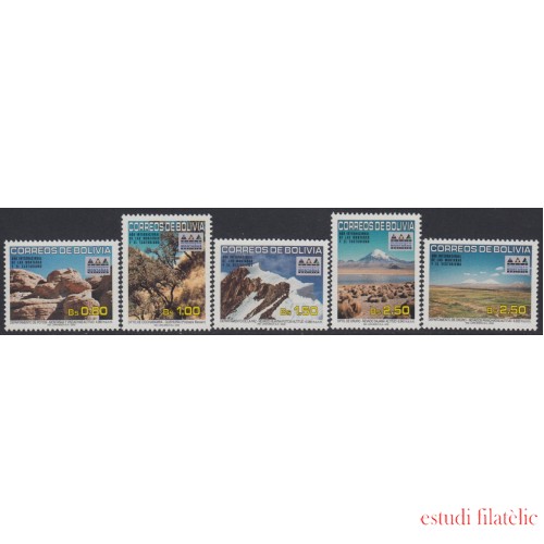 Bolivia 1120/24 2002 Montañas y Ecoturismo MNH