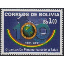 Bolivia 1125 2002 100 Años de Organización Panamericana de la Salud MNH Bolivia 1125 2002 100 Años de Organización Panamericana de la Salud MNH