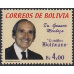 Bolivia 1126 2002 Dr Gunnar Mendoza Científico Boliviano MNH Bolivia 1126 2002 Dr Gunnar Mendoza Científico Boliviano MNH
