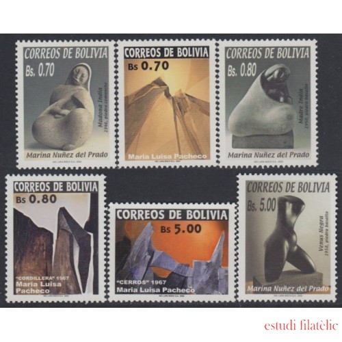 Bolivia 1134/39 2002 Esculturas Sculptures MNH