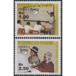 Bolivia 1143/44 2002 América Upaep Educación Alfabetización MNH Bolivia 1143/44 2002 América Upaep Educación Alfabetización MNH