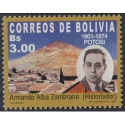 Bolivia 1145 2002 Armando Alba Zambrana Historiador MNH Bolivia 1145 2002 Armando Alba Zambrana Historiador MNH