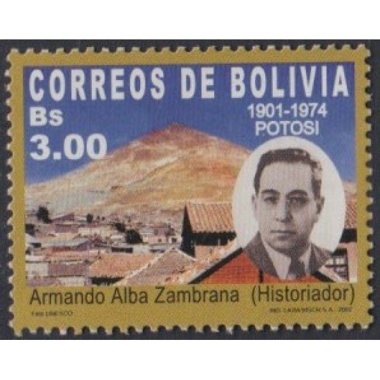 Bolivia 1145 2002 Armando Alba Zambrana Historiador MNH Bolivia 1145 2002 Armando Alba Zambrana Historiador MNH