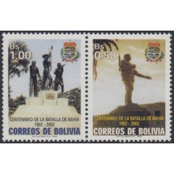 Bolivia 1151/52 2003 Centenario de la Batalla de Bahía MNH Bolivia 1151/52 2003 Centenario de la Batalla de Bahía MNH