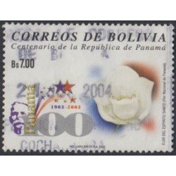 Bolivia 1157 2003 Centenario de la República de Panamá Usado Bolivia 1157 2003 Centenario de la República de Panamá Usado