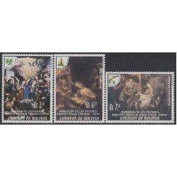 Bolivia 1162/64 2003 Navidad Christmas Adoración de los Pastores MNH Bolivia 1162/64 2003 Navidad Christmas Adoración de los Pastores MNH