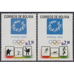 Bolivia 1172/73 2004 Juegos olímpicos de Atenas MNH Bolivia 1172/73 2004 Juegos olímpicos de Atenas MNH