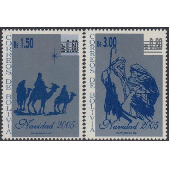 Bolivia 1208/09 2005 Navidad Christmas La Santa Familia MNH Bolivia 1208/09 2005 Navidad Christmas La Santa Familia MNH