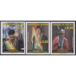 Bolivia 1211/13 2006 Presidente Evo Morales Ayma MNH