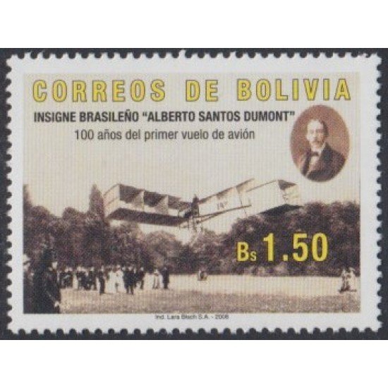 Bolivia 1227 2006 Alberto Santos Dumont MNH Bolivia 1227 2006 Alberto Santos Dumont MNH