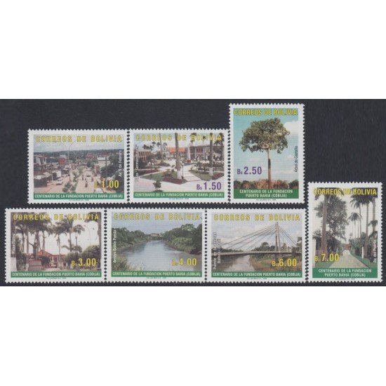 Bolivia 1229/35 2006 Centenario de la Fundación de Puerto Bahía MNH Bolivia 1229/35 2006 Centenario de la Fundación de Puerto Bahía MNH