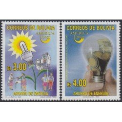 Bolivia 1236/37 2006 América Upaep Bombillas Ahorro de energía MNH