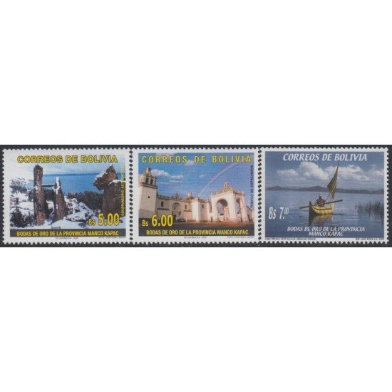 Bolivia 1249/51 2006 50 Años de la Provincia Manco Kapak MNH