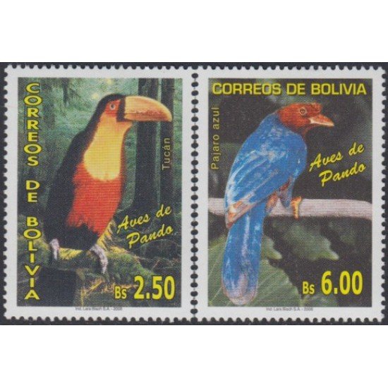 Bolivia 1252/53 2006 Aves de Pando Pájaros Birds MNH Bolivia 1252/53 2006 Aves de Pando Pájaros Birds MNH