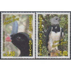 Bolivia 1254/55 2006 Aves de Santa Cruz Pájaros Birds Águila MNH