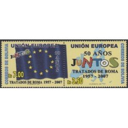Bolivia 1264/65 2006 50 Años del tratado de Roma MNH Bolivia 1264/65 2006 50 Años del tratado de Roma MNH