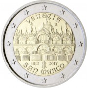 Italia 2017 2 € euros conmemorativos  Basílica de San Marcos