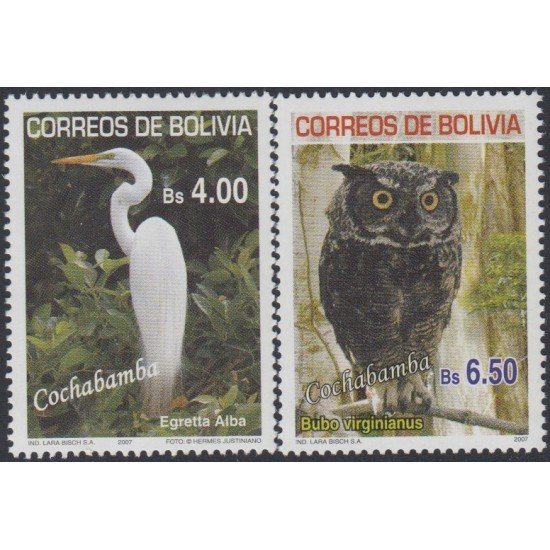 Bolivia 1287/88 2007 Fauna Aves perforadoras de Cochamba Pájaros Birds MNH Bolivia 1287/88 2007 Fauna Aves perforadoras de Cochamba Pájaros Birds MNH