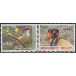 Bolivia 1293/94 2007 Fauna Aves perforadoras de Tarija Pájaros Birds MNH