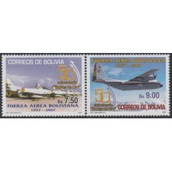 Bolivia 1303/04 2007 50 Años de las Fuerzas Aéreas Bolivianas MNH