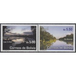 Bolivia 1316/17 2007 Turismo Departamento de Beni Lagos MNH