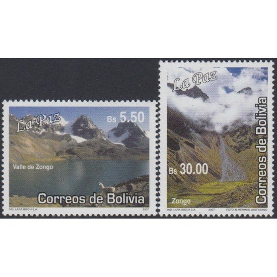 Bolivia 1325cd 2007 Turismo Departamento de La Paz Songo MNH Bolivia 1325cd 2007 Turismo Departamento de La Paz Songo MNH