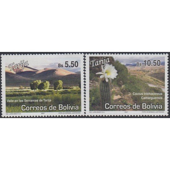 Bolivia 1325ef 2007 Turismo Departamento de Tarija Valles MNH Bolivia 1325ef 2007 Turismo Departamento de Tarija Valles MNH