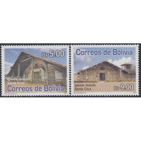 Bolivia 1327/28 2008 Iglesia Jesuita Santa Cruz MNH Bolivia 1327/28 2008 Iglesia Jesuita Santa Cruz MNH