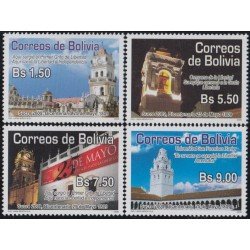 Bolivia 1340/43 2008 200 Años del alzamiento en Sucre Iglesia MNH Bolivia 1340/43 2008 200 Años del alzamiento en Sucre Iglesia MNH