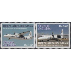 Bolivia 1346/47 2008 Fuerza Aérea Boliviana Aviones MNH Bolivia 1346/47 2008 Fuerza Aérea Boliviana Aviones MNH