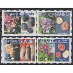 Bolivia 1348/51 2008 Año mundial de la papa flor Flower MNH Bolivia 1348/51 2008 Año mundial de la papa flor Flower MNH