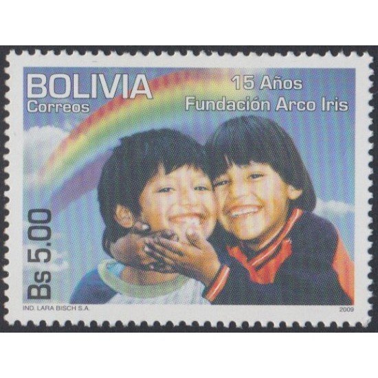 Bolivia 1354 2009 15 Años de fundación Arcoiris Niños Childrens MNH Bolivia 1354 2009 15 Años de fundación Arcoiris Niños Childrens MNH
