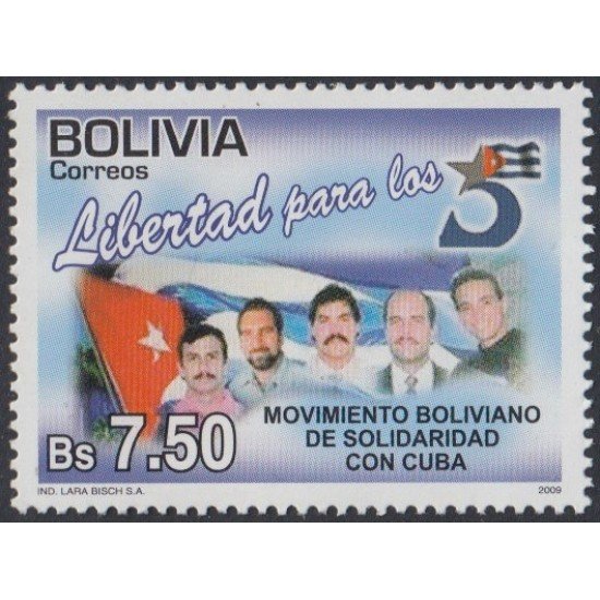 Bolivia 1356 2009 Movimiento Boliviano de solidaridad con Cuba MNH Bolivia 1356 2009 Movimiento Boliviano de solidaridad con Cuba MNH