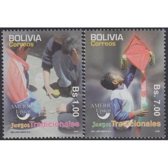 Bolivia 1366/67 2009 América Upaep Juegos tradicionales MNH