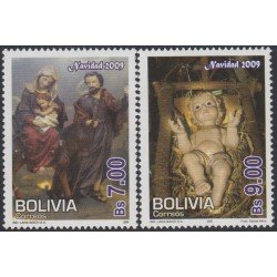 Bolivia 1372/73 2009 Navidad Christmas MNH Bolivia 1372/73 2009 Navidad Christmas MNH