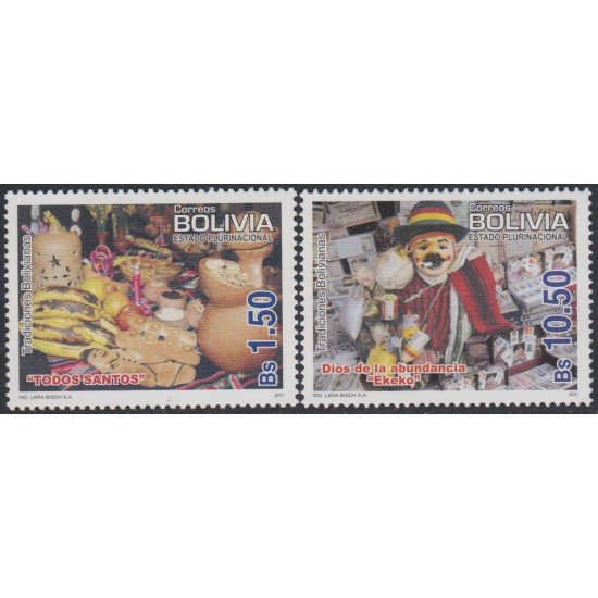 Bolivia 1384/85 2010 Tradiciones Bolivianas MNH Bolivia 1384/85 2010 Tradiciones Bolivianas MNH