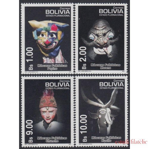 Bolivia 1386/89 2010 Máscaras Folklóricas MNH